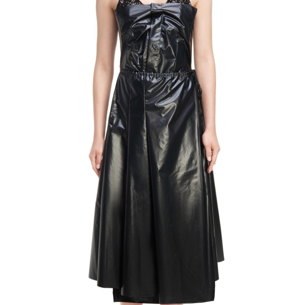 Toga Pulla Achieve Laminated Faux Leather Dress. - Picture 3 of 6